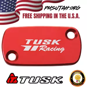 Tusk Brake Cap 2021–2025 Honda CRF450RL CRF 450RL Master Reservoir Cover Lid Red - Foto 1 di 3