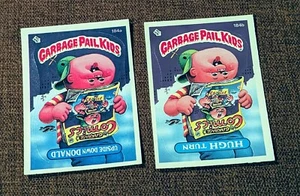 Garbage Pail Kids 1986 Series 5 Hugh Turn & Upside Down Donald 184a 184b - Picture 1 of 2