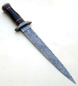 custome handmade gift damascus steel14"dagger knife handle resin with d s clip - Picture 1 of 3