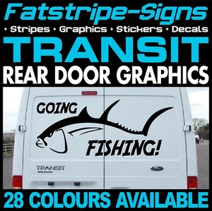 Calcomanías gráficas calcomanías divertidas para camioneta cámper Ford Transit Going Fishing MK7 - Imagen 1 de 2