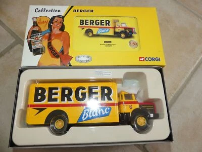 BERLIET GLR 8 FOURGON BERGER CORGI 70204 1:50 sans rétro - Photo 1/2