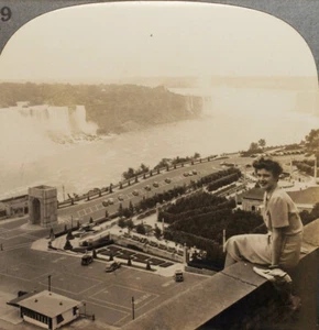 Keystone Stereoview Niagara Falls & Victoria Park From 1930s Scenic America #299 - Picture 1 of 3