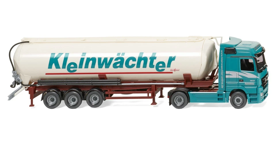 Wiking 053102 MB Actros/ Spitzer e Semirimorchio silos "Kleinwächter"HO  1:87 - Immagine 1 di 1