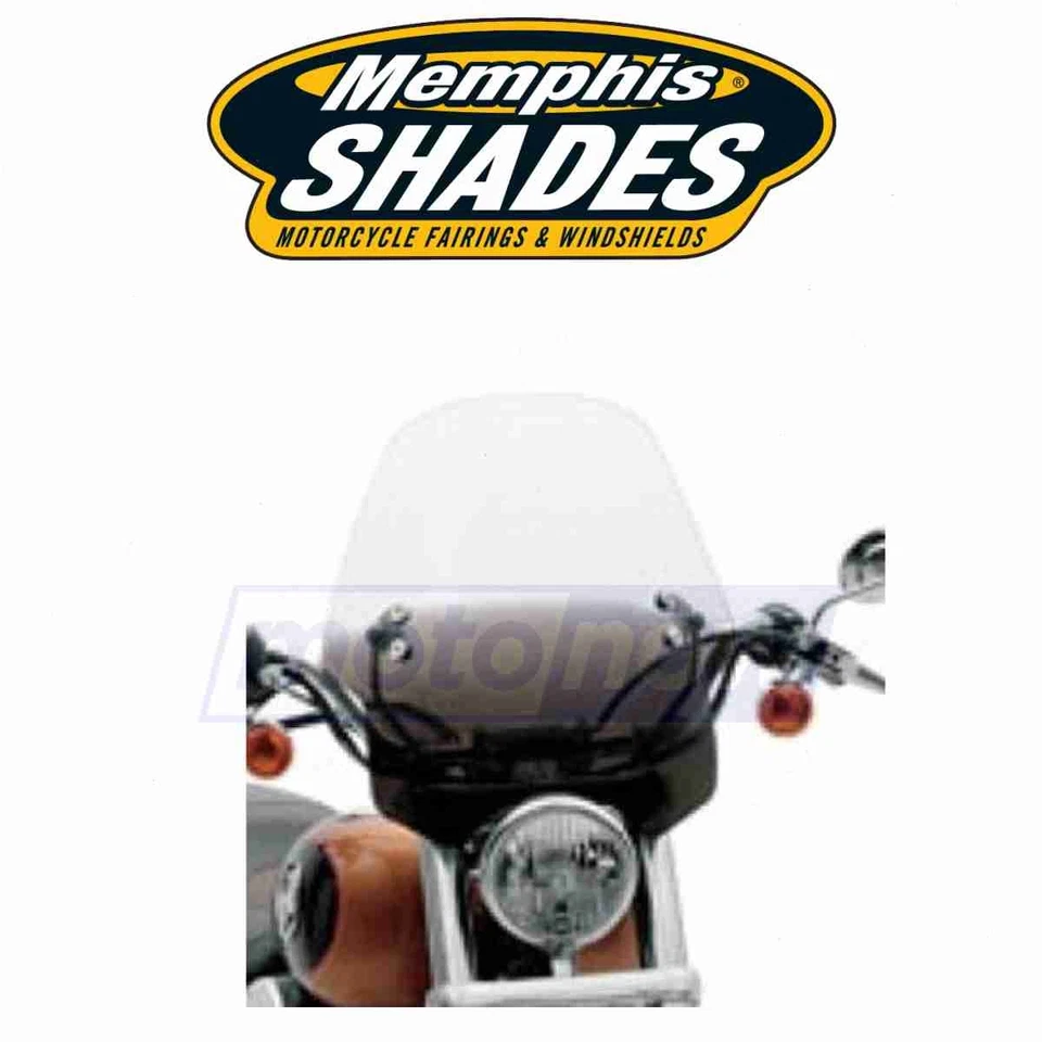 Memphis Shades Hell Cat Bar Mount Windshield for 2000-2001 Victory V92SC iv Foto 1 de 4