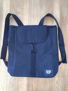 Jean Paul Gaultier Navy With Golden Lines Backpack Travel Bag NWOT - Picture 1 of 9