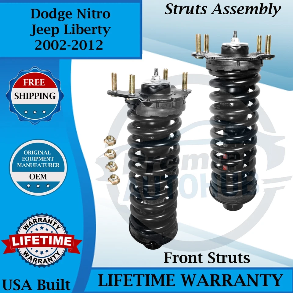 Puntales delanteros Monroe OEM para Dodge Nitro/Jeep Liberty 2007-2012 garantía de por vida Foto 1 de 4