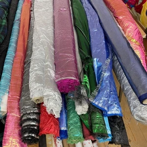 20m JOB LOT Polyester LAME Dress Craft Wedding Stage Draping Backdrops Fabric 54 - Picture 1 of 3
