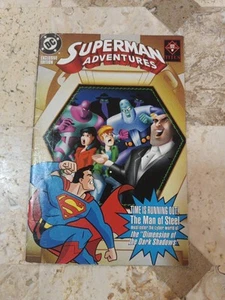 SUPERMAN ADVENTURES COMIC BOOK ✨Nintendo 64 N64➡️ Manual Complete CIB Insert - Picture 1 of 6