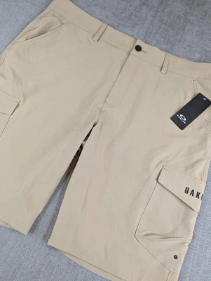 Pantalones Cortos Oakley Para Hombre Talla 38 Carga Hydrolix Calce Regular Frente Plano Rendimiento Nuevo con Etiquetas Foto 1 de 4