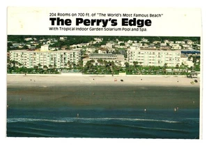 Cartolina d'epoca The Perrys Edge Daytona Beach Florida 204 camere classificate AAA - Foto 1 di 2