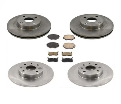 Se adapta a 94-2000 Mazda Miata MX-5 10 pulgadas delanteros y 9 3/4 pulgadas traseros rotores y almohadillas Foto 1 de 4