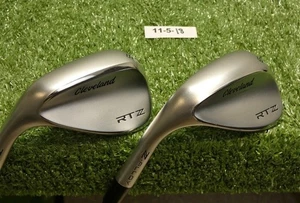 Cleveland RTZ Left Hand 54/60* 12/10* Sand/Lob Wedge Set DG S400 Onyx Steel - Picture 1 of 7
