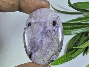 64Cts. Natural Charoite Oval Shape Cabochon Loose Gemstone 29X42X05 MM - Picture 1 of 7