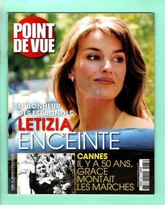 ▬►POINT DE VUE n°2965 - 2005 Letizia Espagne 🤰 enceinte Grace de Monaco Cannes - Picture 1 of 2