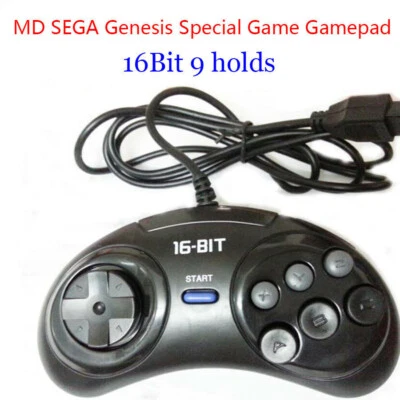 Brandnew 16-bit SEGA Genesis & Megadrive Controller Handle 6 Button Gamepad - Image 1 of 4