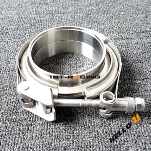 Quick release 3.0" V Band Clamp Kit Vband Male Female Flanges SUS304 ID 3inch - Bild 1 von 4