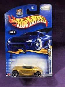 Hot Wheels Hyundai Spyder Concept Collector #049 Die-Cast Metal Mattel 2002 NOS - Picture 1 of 2
