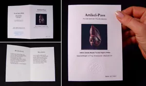 9800) Artikel-Pass / ID-Card für unsere Artikel - Bild 1 von 1