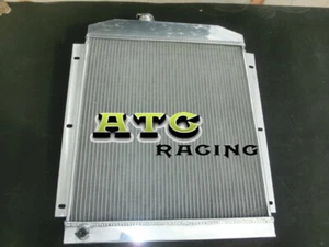 4 Row For 1947-1954 Aluminum Radiator Chevy Pickup Truck Includes Tranny Cooler - Picture 1 of 6
