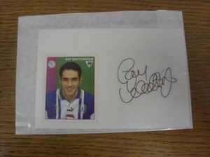 1996/1997 Autographed White Card: Sheffield Wednesday - Whittingham, Guy  (Stick