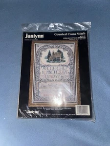 Janlynn English Cottage Sampler 112-21 kit punto croce contato nuovo vintage 1991 - Foto 1 di 10