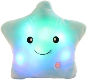 LED Twinkle sternförmiges Plüschkissen, kreative Nachtlicht leuchtende Kissen Plus - Bild 1 von 7