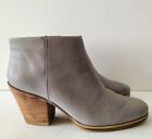 Rachel Comey  Mars Gray Leather Bootie Ankle Boot Womens Size 7 Classic