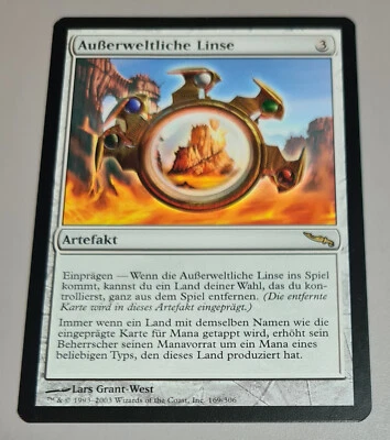 Außerweltliche Linse # 169/306 Rare MTG MIRRODIN 2003 DE Mint Vintage - Bild 1 von 4