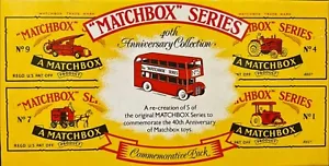 BRAND NEW MATCHBOX SERIES 40TH ANNIVERSARY COLLECTION COMMEMORATIVE PACK MINT - Picture 1 of 9