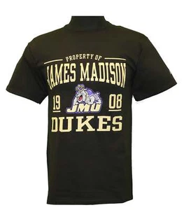 T-shirt girocollo NCAA JMU James Madison University da uomo 1908 Dukes in cotone (nero) - Foto 1 di 5