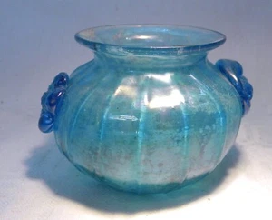JARRÓN DE VIDRIO AZUL SCAVO - Imagen 1 de 6