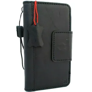 Genuine Full Leather Case for Samsung Galaxy S10 Wallet Book Magnetic Flip Black - Picture 1 of 6