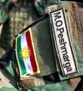 Iraq-Syria کورد Anti-Daesh Fighter velkrö Set: PESHMERGA پێشمەرگە + Kurdish Flag - Picture 1 of 12