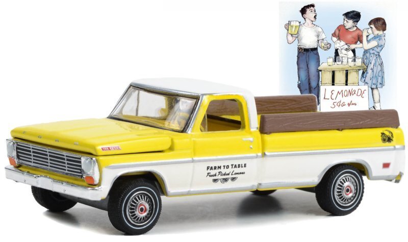 Motormax 1955 Ford F-100 Pickup – Druckguss-Modellauto 1:24, Hellgrün