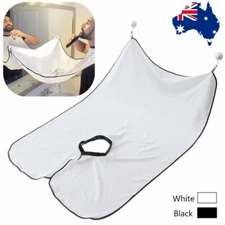AU Men's Facial Hair Beard Apron Shave Cape Shaving Bib Whisker Trimming Catcher