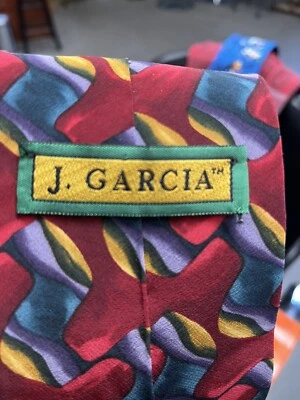 Corbata Jerry Garcia Stonehenge Mesa Collection 7 camuflada para hombre roja azul verde Foto 1 de 4