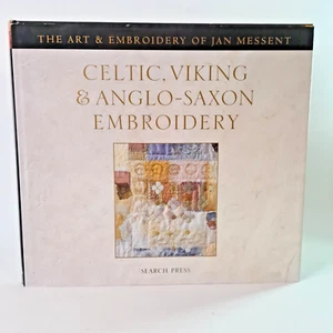 Celtic Viking And Anglo-Saxon Embroidery HC Book Fabric Art Craft Jan Messent - Picture 1 of 24