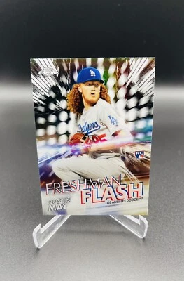 Dustin May 2020 Topps Chrome Freshman Flash Rookie Card #FF-4 - Image 1 of 2
