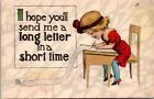 I Hope You?ll  Send Me A Long Letter In A Short Time Postcard  1934 St. Joseph