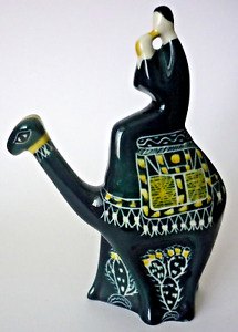 Mid Century Modernist Ceramic Man Riding A Camel Figurine