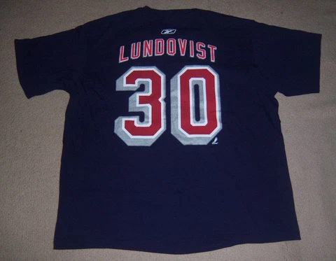 AUTHENTIC Statue of Liberty HENRIK LUNDQVIST New York Rangers JERSEY Shirt 2XL Cover