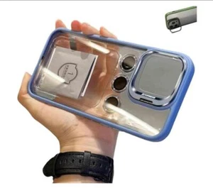 Crazyscase Self-Contained Stand Silicone Case Cover for iPhone15 12 13 14 ProMax - Zdjęcie 1 z 15