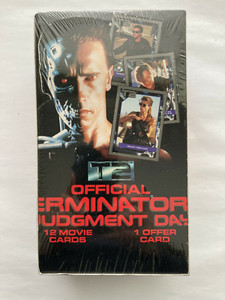 Official Terminator 2 T2: Judgement Day Movie Collectors Card WaxBox Sealed 1991