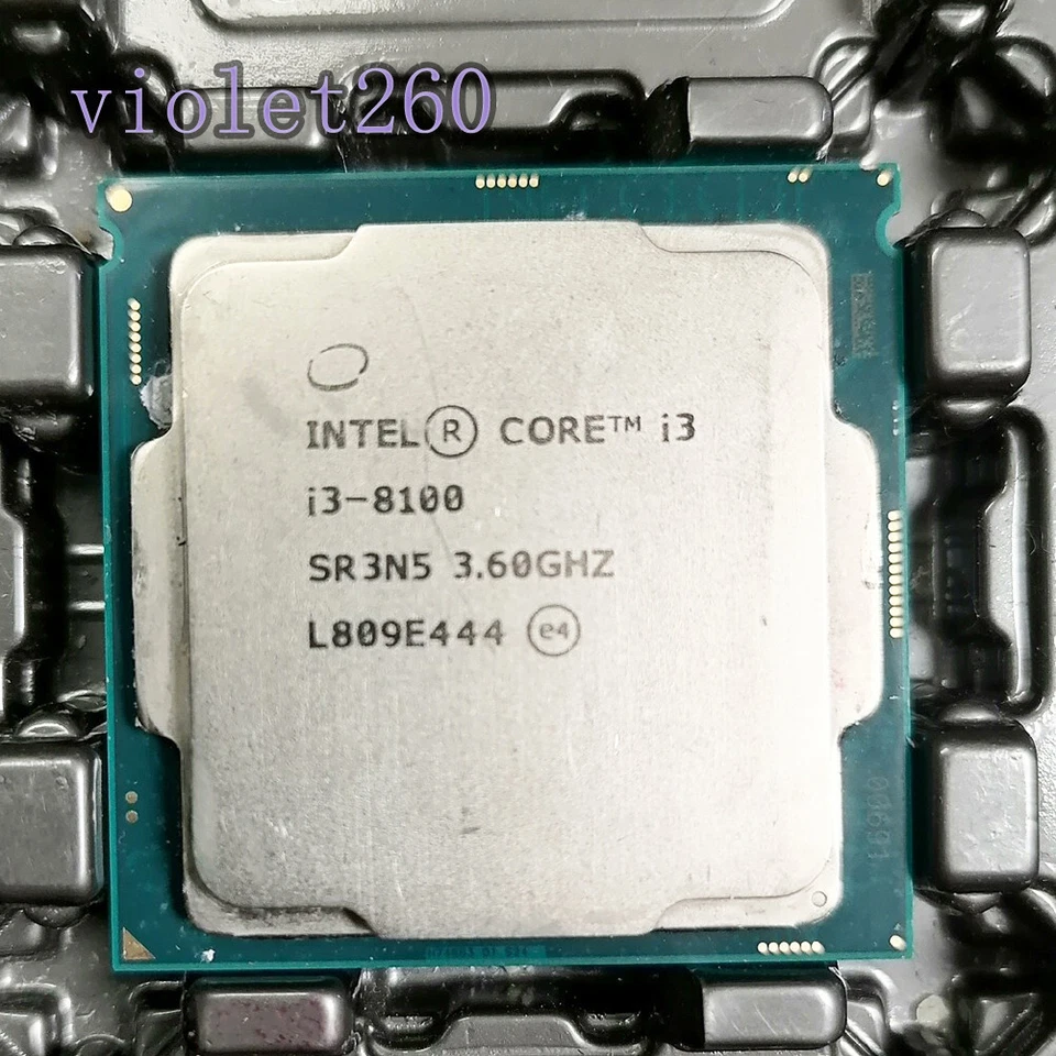 8th Gen Intel Core i3-8100 LGA-1151 CPU SR3N5 3.60GHz Quad-Core Desktop 65W - Image 1 of 1