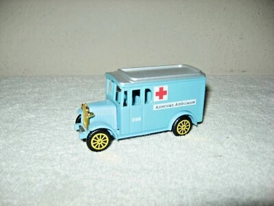 AMERICAN AMBULANCE DELIVERY VAN #288 PLASTIC DIECAST MODEL APPROX 4" LONG - Image 1 of 4
