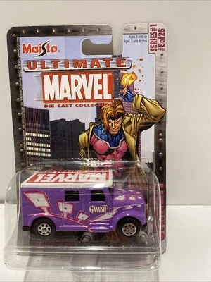 2003 Maisto Ultimate Marvel Die-Cast Series 1 #8/25 GAMBIT ARMORED VAN Purple - Image 1 of 4