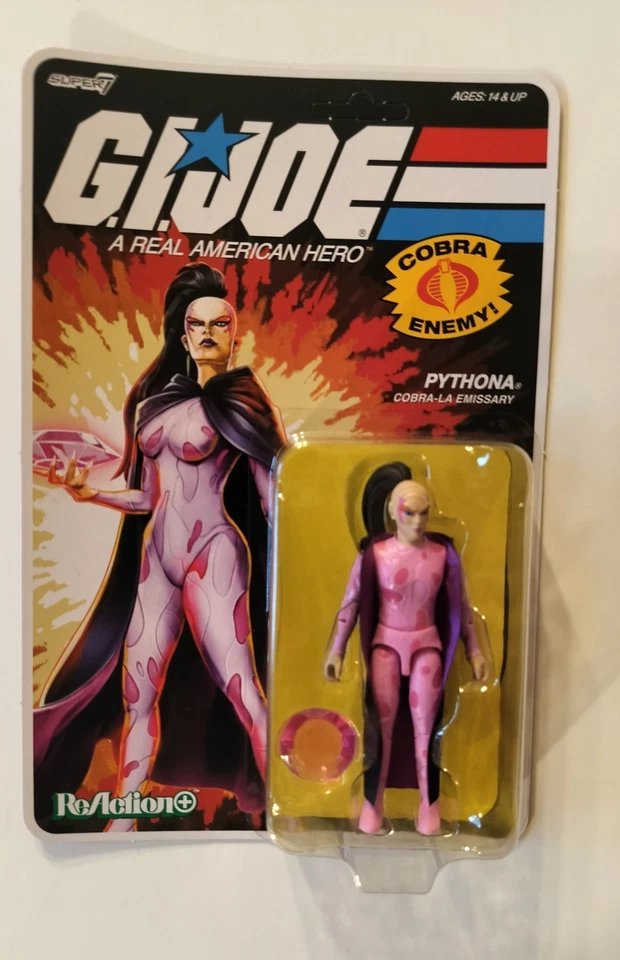 GI Joe ReAction Pythona Cobra-La Emissary Retro Card Super7
