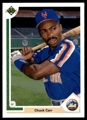 1991 Upper Deck Chuck Carr Rookie New York Mets #514 - Image 1 of 2