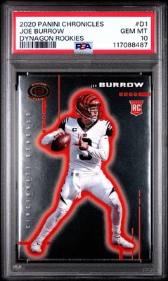 2020 Panini Dynagon #D1 Joe Burrow Rookie PSA 10 - Image 1 of 2