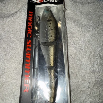 Sebile Magic Swimmer 190 Fregadero Rápido 7.5" 3 3/8 OZ Shiner Bunker ¡¡Nuevo!!! Foto 1 de 3